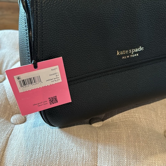 KATE SPADE Hudson Pebbled Leather Medium Flap Shoulder Bag *NEW WITH TAGS* - Picture 2 of 14